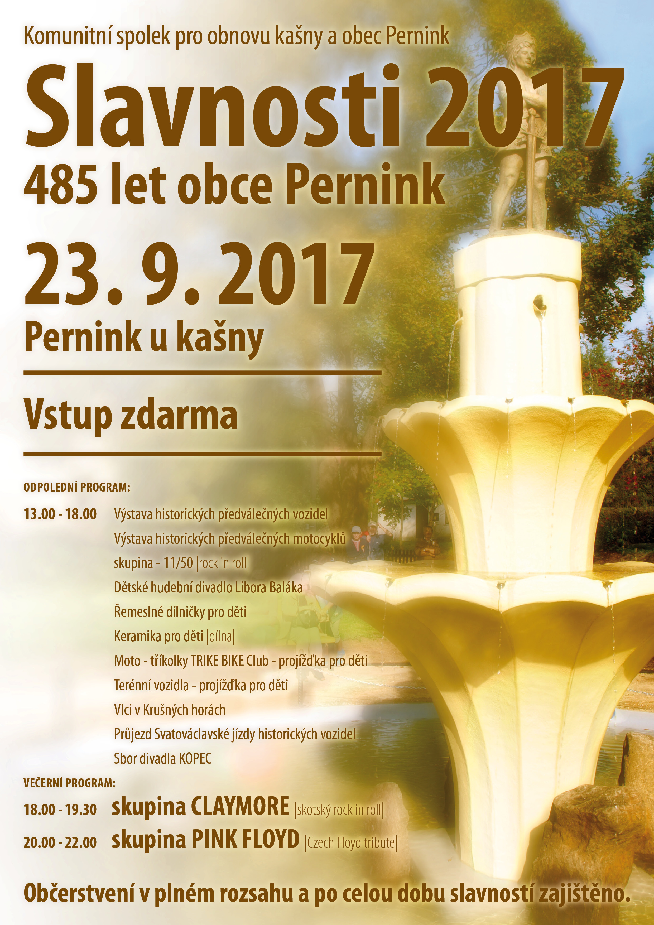 Slavnosti 485 let obce Pernink