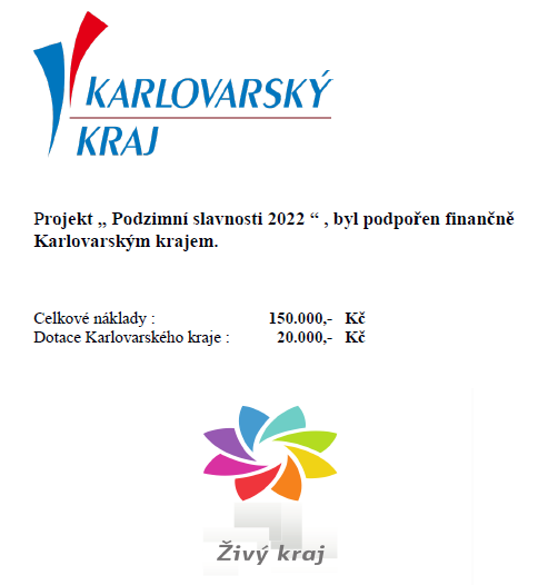 Publicita podzimní slavnosti KV Kraj logo a živý kraj